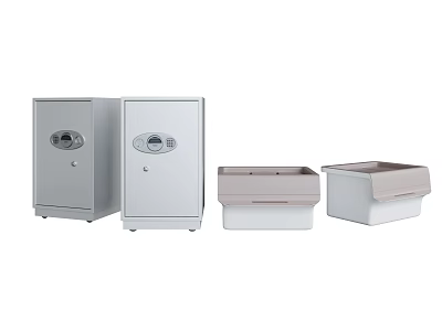 Safe deposit box and storage box 3d model