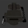 Handheld Scanning Device with Green Radar Display Screen and Coiled Cord Handle