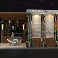 HALCYON Electronic Technology Exhibition Display Booth Model 3d model
