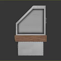 Modern Computer Enclosure Design With Wooden Base Metal Frame And Glass Panel Ventilation Grille