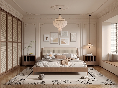 French Middle Style Bedroom model