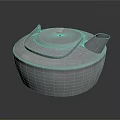 Modern Stainless Steel Kettle with Lid Handle and Reflective Surface for Daily Use