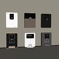 Modern Wall Mounted Daily Electrical Appliances With Digital Display And Control Buttons