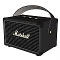 Marshall Black Portable Speaker With Handle Compact Classic Design And Style 3d model