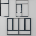 Modern windows 3d model