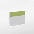 Minimalist Room Divider With Green And White Panel Design For Home Interior Decor