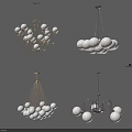 Modern Chandeliers With Spherical Bulbs And Metal Frames For Stylish Home Decor