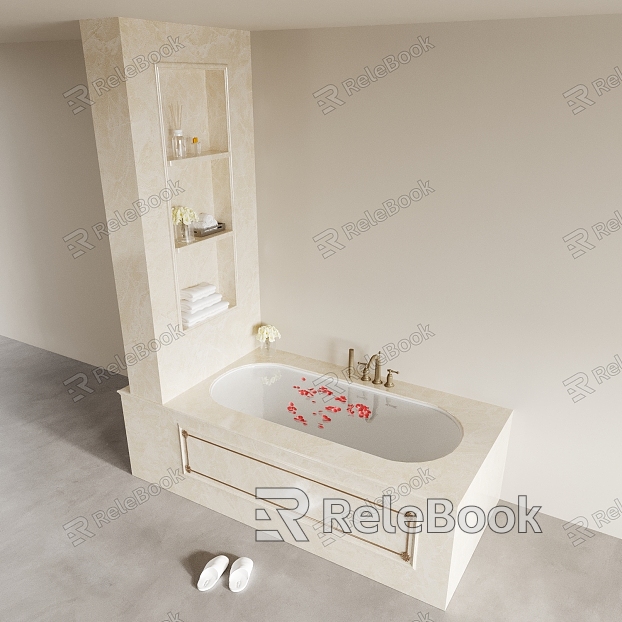 Bathtub Niche Bathroom Cabinet Shower model