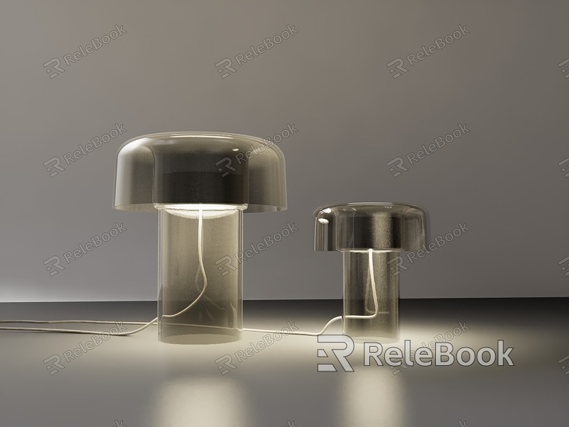 Modern Simple Glass Table Lamp Acrylic Table Lamp Mushroom Lamp Bedside Table Lamp Decorative Lamp model