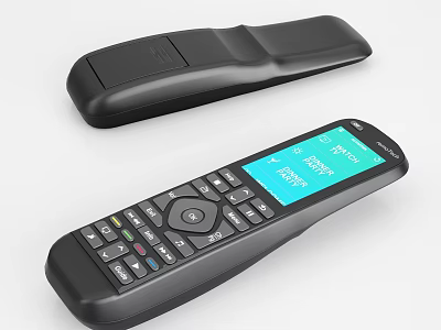 Smart Digital Remote Control With Phone App And TV Guide Screen 3d model