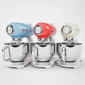 SMEG Blue Stand Mixer With Stainless Steel Mixing Bowl And Modern Design