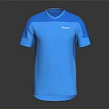 Stylish Blue T Shirt With V Neck Short Sleeves And Casual Design