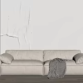 Baxter modern double sofa 3d model