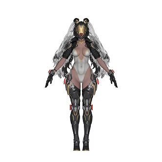 Beauty Hand Mecha Beauty Punk Beauty 3d model
