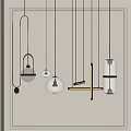 Modern Pendant Lights with Various Designs Metal Frames Glass Shades and Geometric Shapes