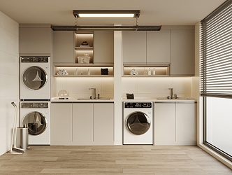 Laundry Cabinet Washing Machine Cabinet Laundry 3d model