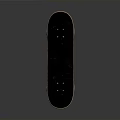 Black Skateboard With Wooden Edge White Wheels And Red Hubs For Daily Use