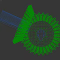 Two Golden Industrial Gears With Tooth Structure And Metal Components Design