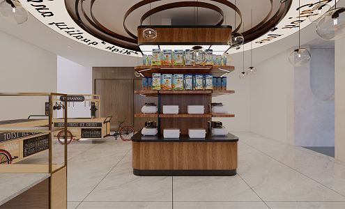 Modern store sales shop 3d model