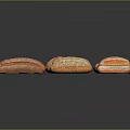 Assorted Freshly Baked Bread With Different Shapes And Striped Patterns