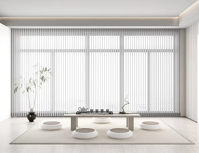 Modern Tea Room Tatami Tea Room 3d model
