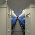 White Modern Passenger Airplane With Twin Engines And Fuselage Windows In Flight