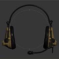High Quality Gold Black Over Ear Headset With Microphone And Professional Audio Design