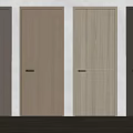 Modern Interior Swing Doors With Wooden Texture And Diverse Neutral Colors
