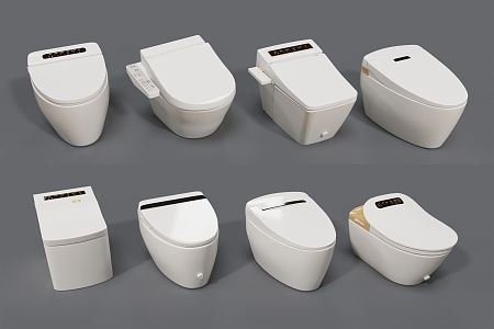 Modern toilet 3d model