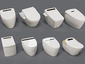 Modern toilet 3d model