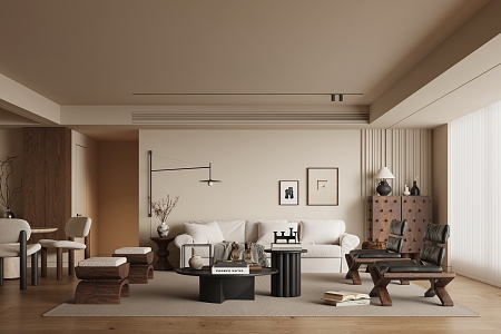 modern living room 3d model