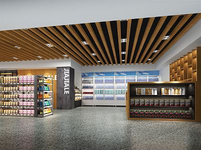 Modern Supermarket 3d model