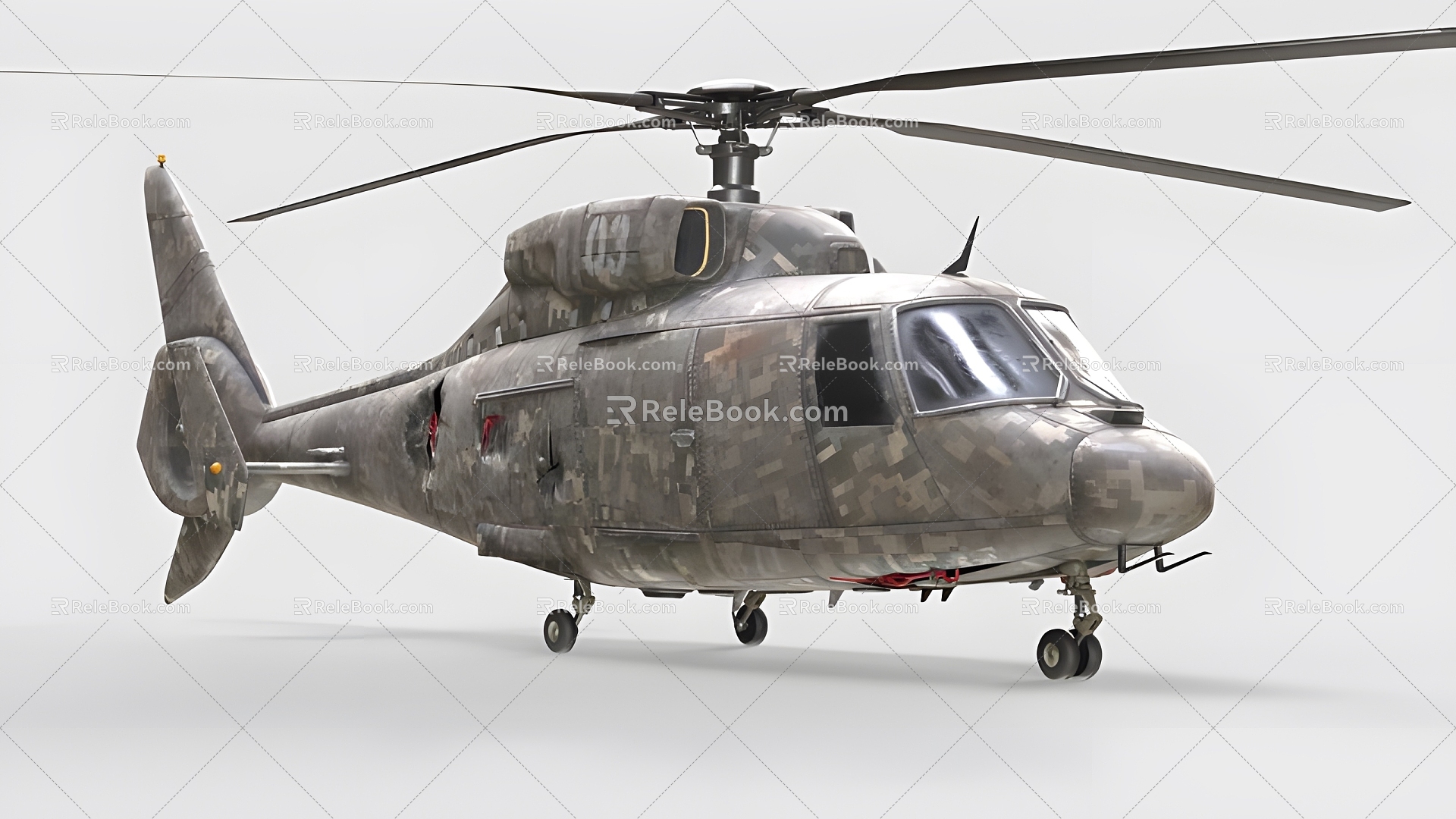 Military Helicopter 3d model