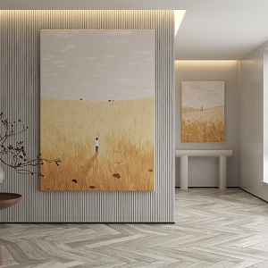 modern decorative painting 3d model