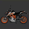 Sport Black Motorcycle With Red Alloy Wheels Streamlined Body And Comfortable Seat