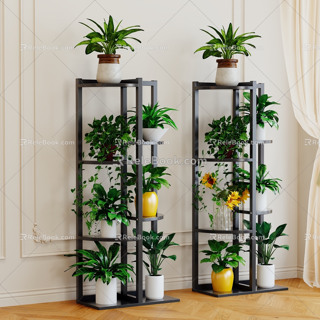 Flower Rack Storage Rack Balcony Flower Shelf Living Room Floor-standing Multi-layer Potted Plant Fleshy Flower Rack Plant Pot Rack model