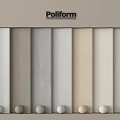 Poliform Panel Display With Various Colors Textures And Decorative Spheres 3d model