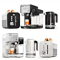 Coffee Machine Coffee Equipment Bread Machine Kitchen Appliances Kettle 3d model