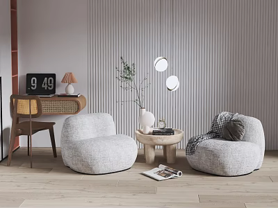 Modern Casual Sofa Combination Lazy Sofa 3d model