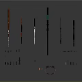 Various Types of Firearms Including Rifles Pistols with Assorted Accessories Magazines and Scopes