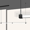 Modern glass restaurant chandelier 3d model