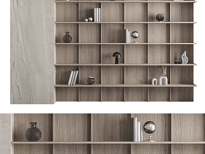 Modern bookcase model