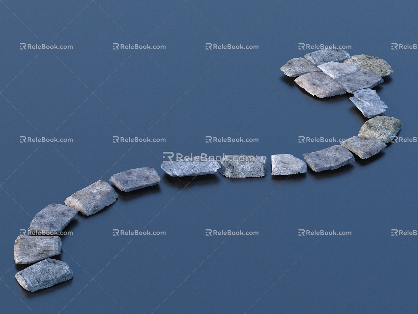 Stone Stone Original Stone Small Stone Courtyard Sparkies 3d model