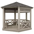 Modern Pavilion Wood Pavilion 3d model