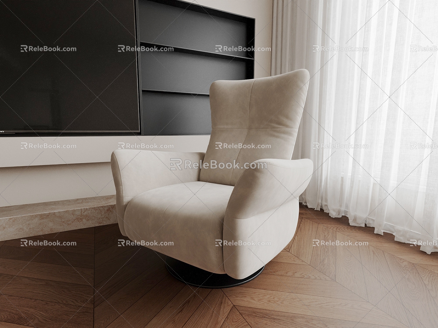 Sofa Single Sofa Seat Casual Sofa 3d model