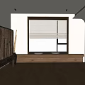Modern Piano Room Interior Design With Wooden Flooring Roller Blinds And Bright Natural Light