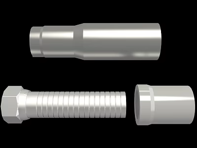 High Quality Industrial Hardware Tools With Threaded Pipe Fittings And Metal Sleeves 3d model