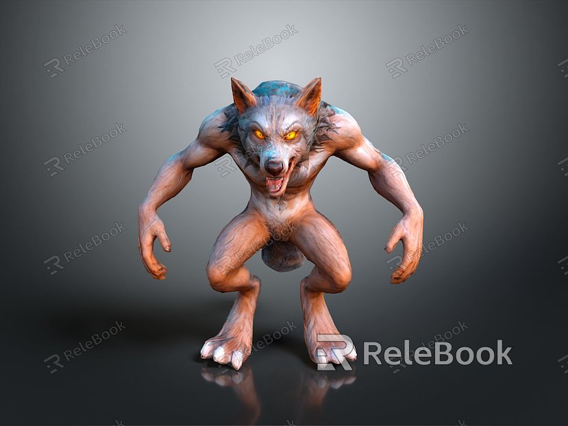 Wolf Cartoon Wolf Animation Wolf Animation Wolf Wolf Big Bad Wolf Wolf Warrior Cartoon Character Cartoon Animal model