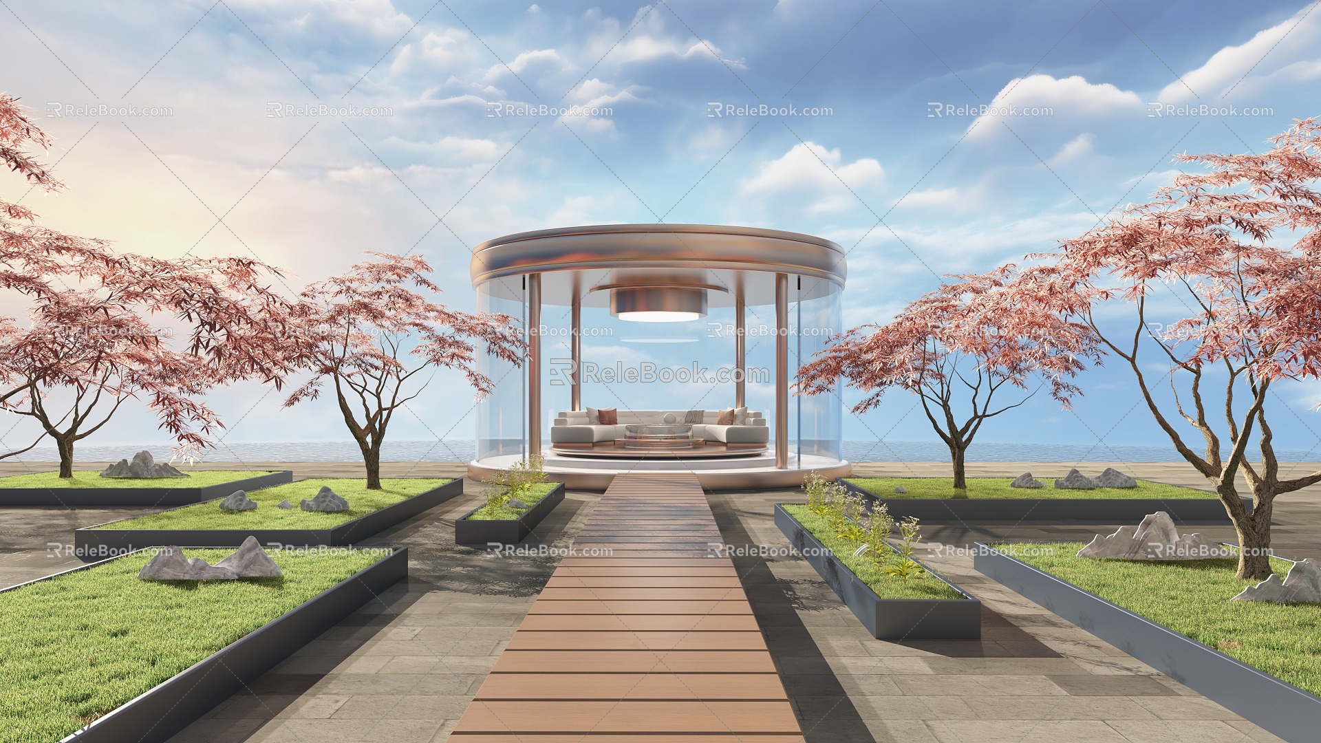 Exhibition Hall Scenery 3d model