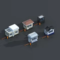 Various Styles Small Building Designs With Different Roofs Windows And Structures